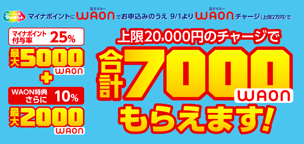 マイナポイントにwaonを紐づける理由 最大2 000円分プラスオン 金融lab