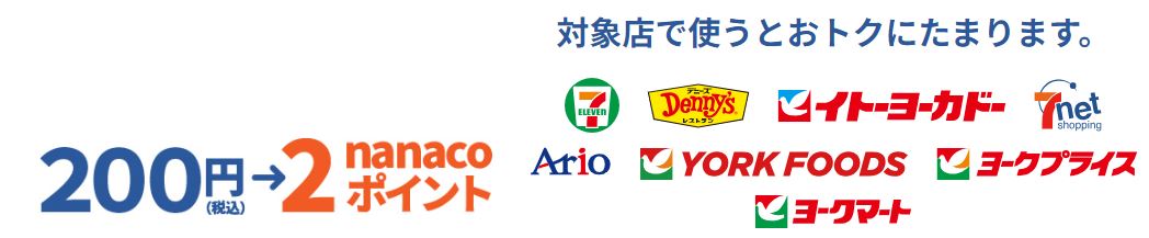 セブンカード・プラス ポイントアップ対象店舗