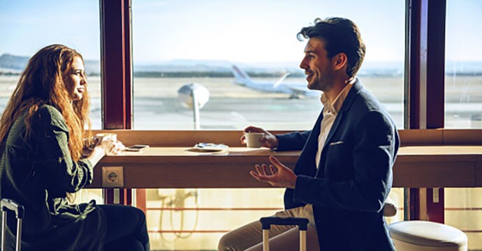 アメックスの空港ラウンジ