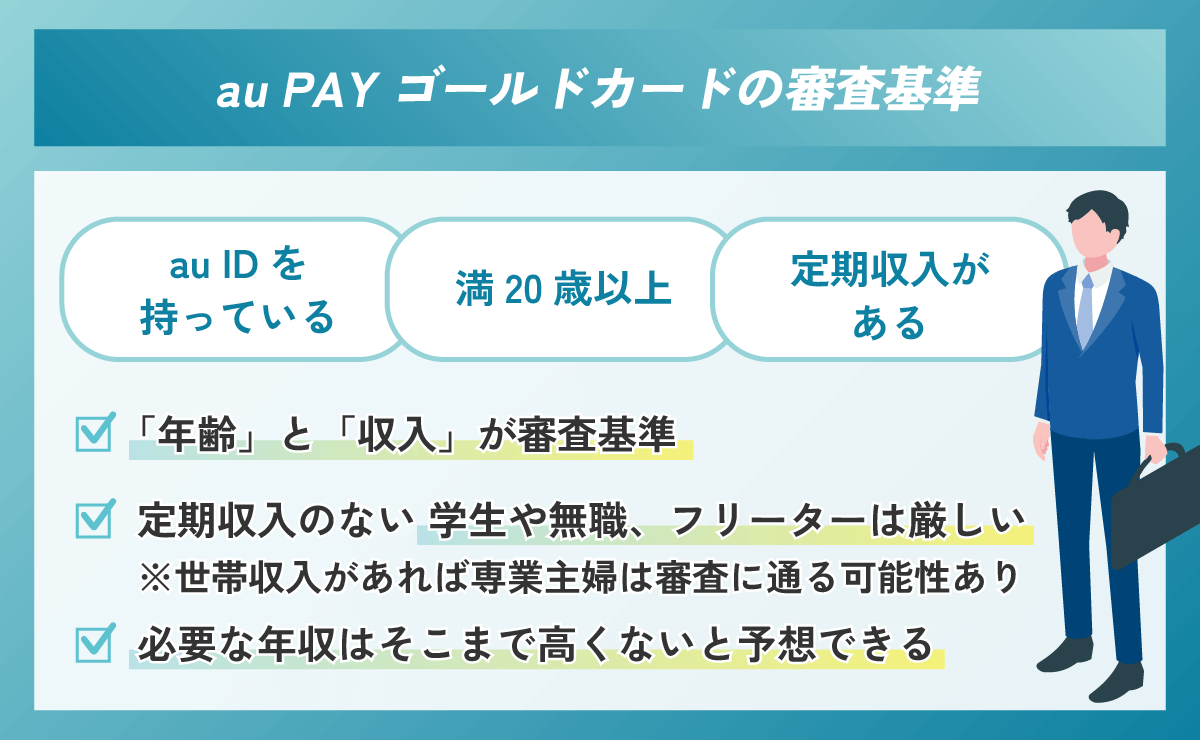 au PAY ゴールドカードの審査基準