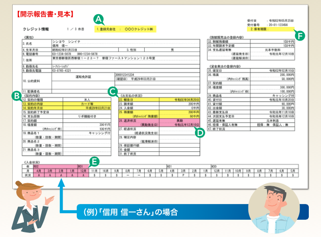 開示報告書の見方